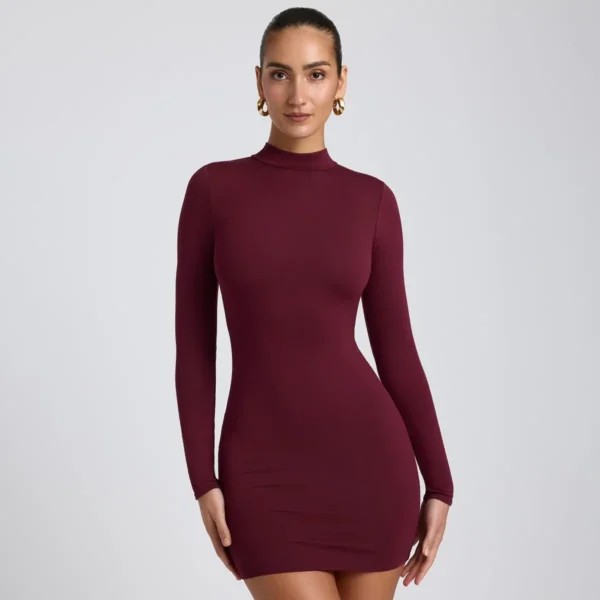Vestido luna cuello de tortuga - Image 2